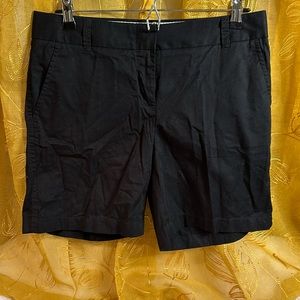 J. Crew, Black 7 inch Broken in Chino Shorts…wore 2x…size 4